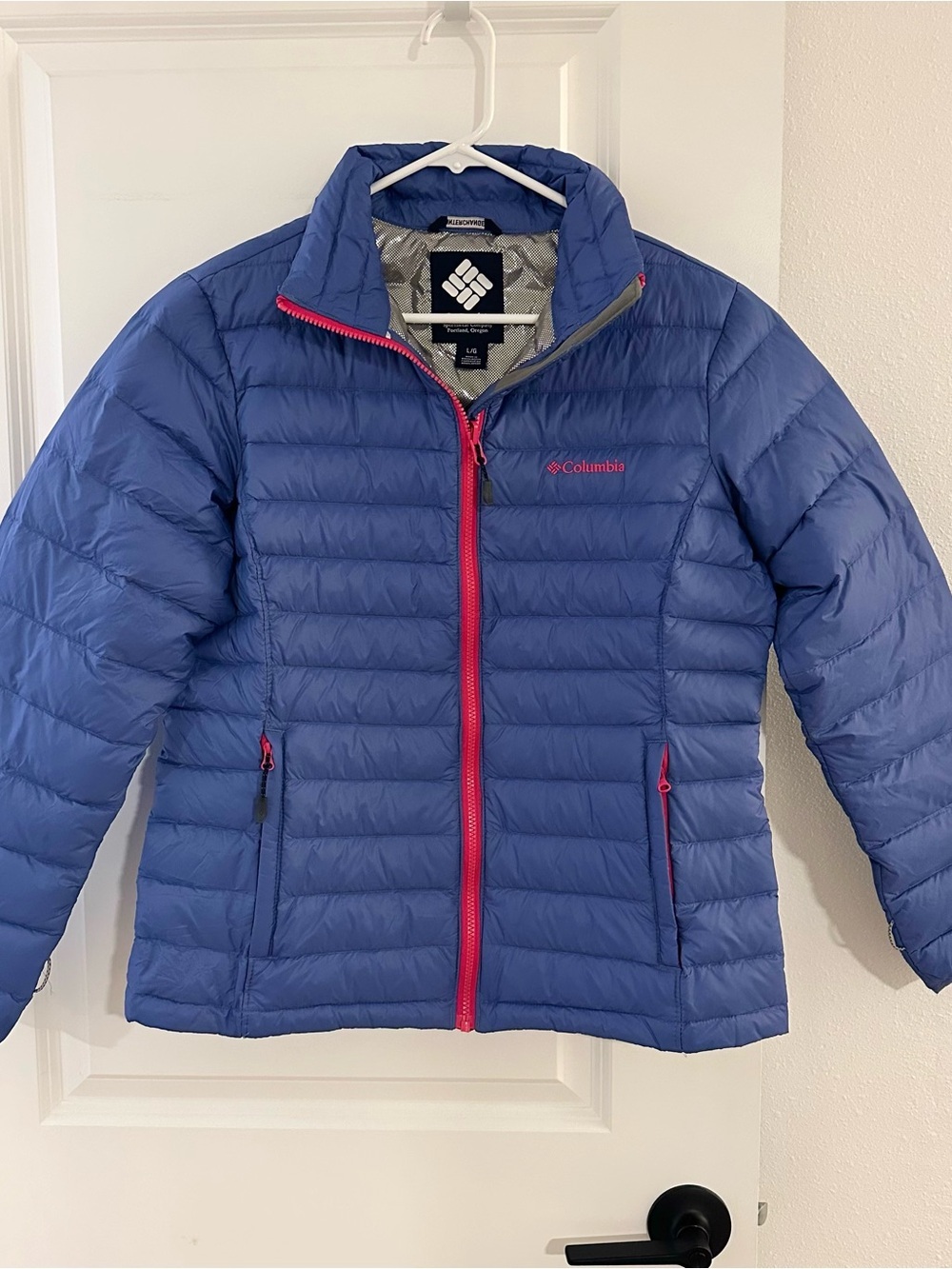 NEW Colombia Women's Blue Sister Brook II lightweight Down Winter Jacket Puffer